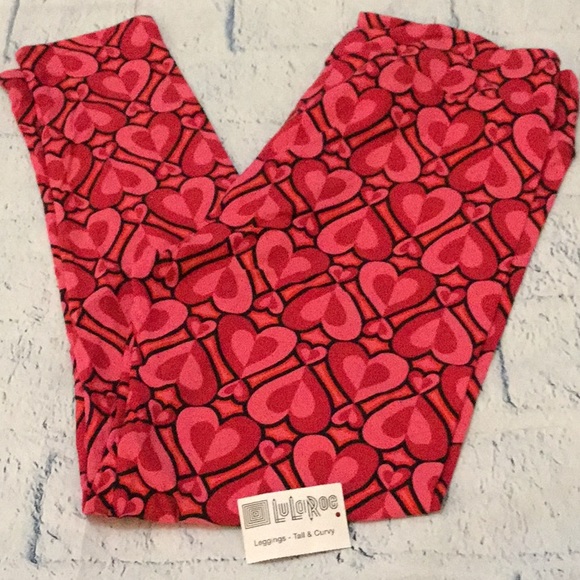 LuLaRoe Pants - BNWT LuLaRoe Valentine leggings